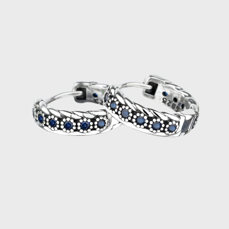 The Blue Woven Earrings