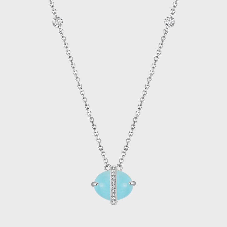 The Aquamarine Oval Pendant