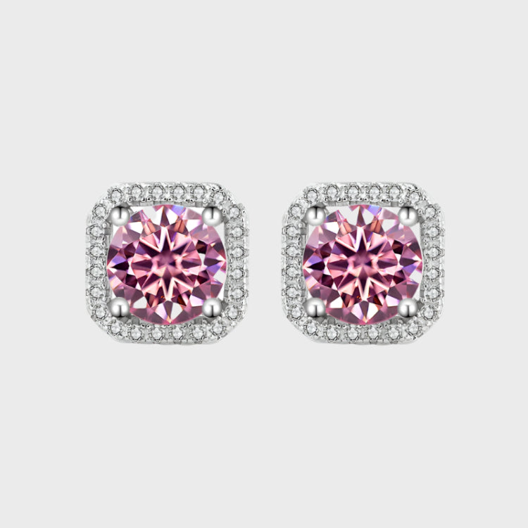 The Moissanite Square Studs