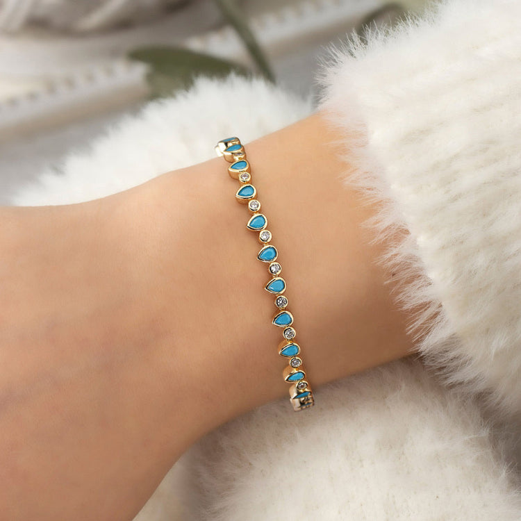 The Turquoise Tennis Bracelet