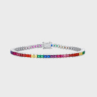 The Prismatic Tennis Bracelet