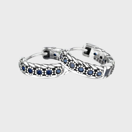 The Blue Woven Earrings