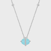 The Aquamarine Oval Pendant
