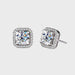 The Moissanite Square Studs