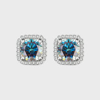 The Moissanite Square Studs