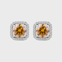 The Moissanite Square Studs