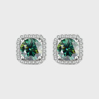 The Moissanite Square Studs