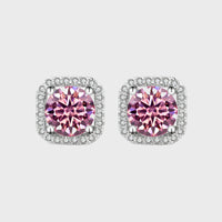 The Moissanite Square Studs