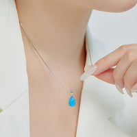 The Opal Teardrop Pendant Necklace