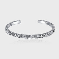 The Oxidized Carved Bracelet