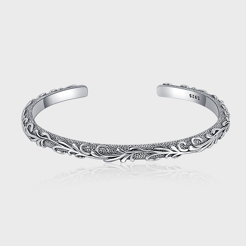 The Oxidized Carved Bracelet
