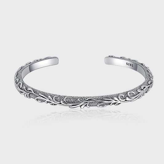 The Oxidized Carved Bracelet