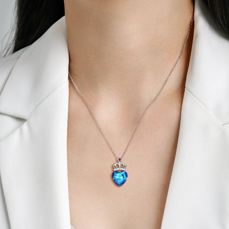 The Blue Royale Pendant Necklace
