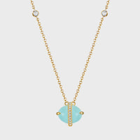 The Aquamarine Oval Pendant